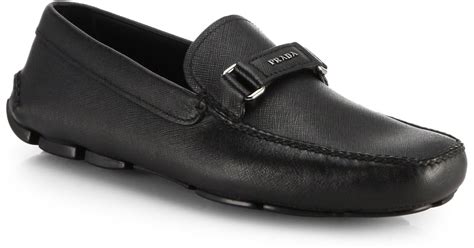 prada mens leather slippers|prada moccasins men's.